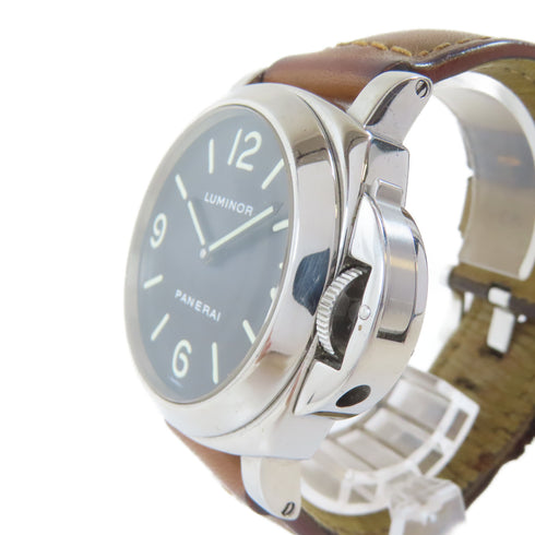 PANERAI Luminor Base Automatic Watch Pam 0002 Stainless Steel Black