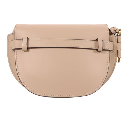 LOEWE GHW Mini Gate Shoulder Bag Calfskin Leather Grey