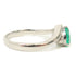 FINE JEWELRY 0.67ct Emerald/0.10ct Diamond Ring PT900 US#8.5