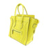 CELINE SHW Luggage Handbag Calfskin Leather Yellow