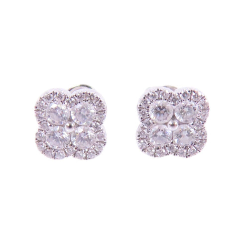 JEWELRY Diamond Earrings 18K White Gold v6