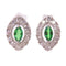 FINE JEWELRY 0.507ct Garnet 0.774ct Diamond Earrings PT900 Platinum