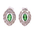 FINE JEWELRY 0.507ct Garnet 0.774ct Diamond Earrings PT900 Platinum