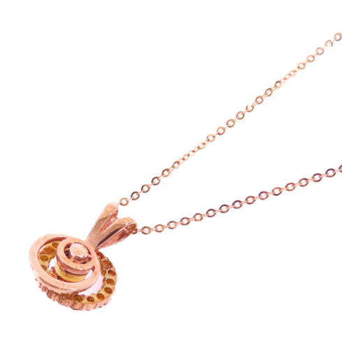 Fine Jewelry 0.50ct Diamond Necklace 18K Rose Gold