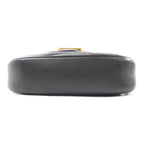 LOUIS VUITTON LV GHW New Wave 2 Way Bag M56461 Calfskin Leather Black v1