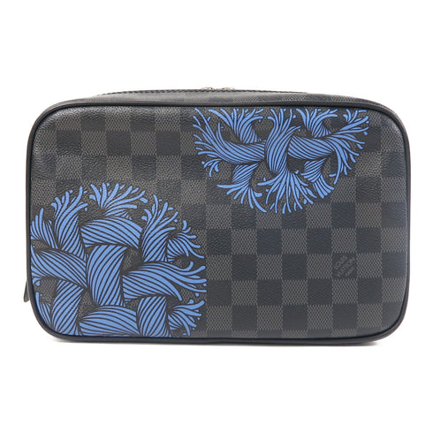 LOUIS VUITTON LV SHW Christopher Nemeth Bag Pouch Damier Graphite Black