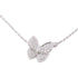 Van Cleef & Arpels Two Butterfly Pendant Necklace VCARO3M400 18K Gold Diamond