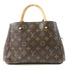 LOUIS VUITTON LV GHW Montaigne 2 Way Bag M41055 Monogram Brown v1