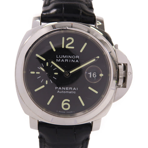 PANERAI Luminor Marina Automatic Watch PAM 00104 Stainless Steel Black