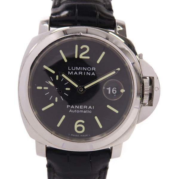 PANERAI Luminor Marina Automatic Watch PAM 00104 Stainless Steel Black