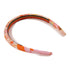 HERMES Hair Band Accessories Silk Pink Multicolor