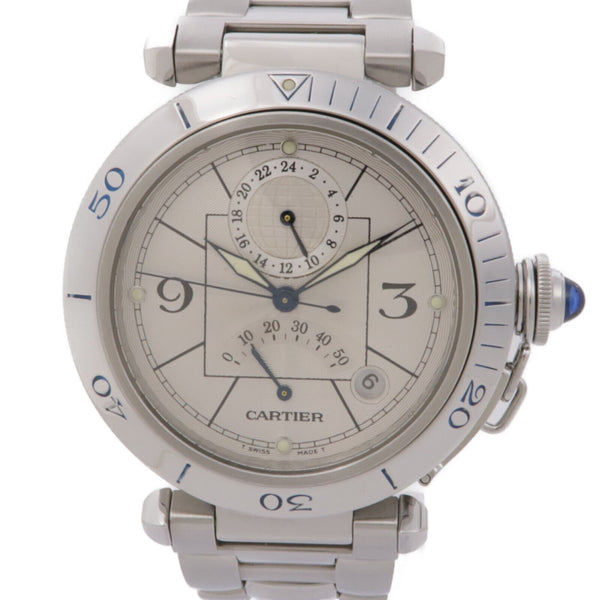 CARTIER Pasha W31037H3 Automatic Watch Stainless Steel Silver