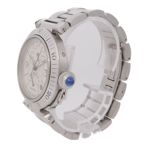 CARTIER Pasha W31037H3 Automatic Watch Stainless Steel Silver