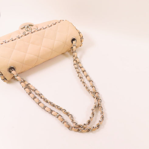 CHANEL CC SHW Chain Shoulder Bag Calfskin Leather v5