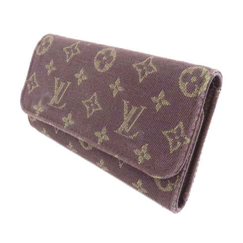 LOUIS VUITTON LV GHW Key Case M95231 Monogram Mini Lin Canvas Brown