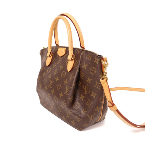 LOUIS VUITTON LV GHW Turenne PM 2 Way Shoulder Bag Handbag M48814 Monogram Brown v1
