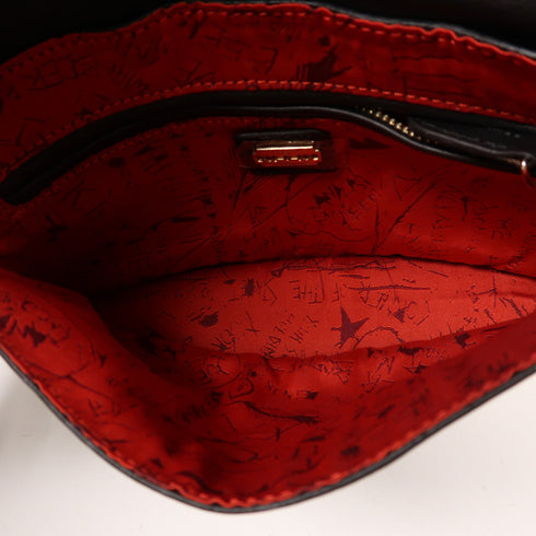 Alexander McQueen GHW Clutch Bag Pouch Calfskin Leather Black