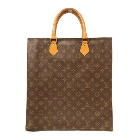 LOUIS VUITTON LV GHW Sac Plat Tote Bag M51140 Monogram Brown v1