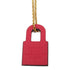 HERMES O'Kelly Necklace Leather/Metal Gold/Pink