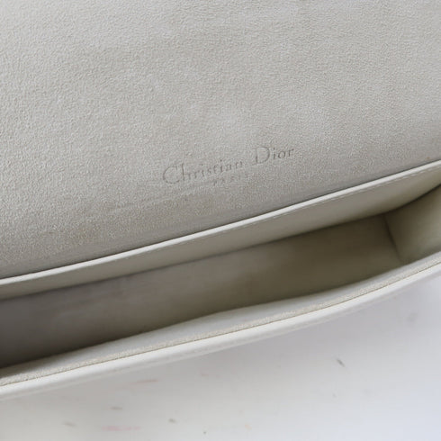 Christian Dior CD GHW Wallet On Chain Shoulder Bag Calfskin Leather White/Red