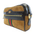 GUCCI GG GHW Mini Ophidia Shoulder Crossbody Bag 573321 Suede Brown Black