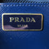 PRADA GHW North South Dome 2 Way Bag BL0909 Saffiano Vernice Navy