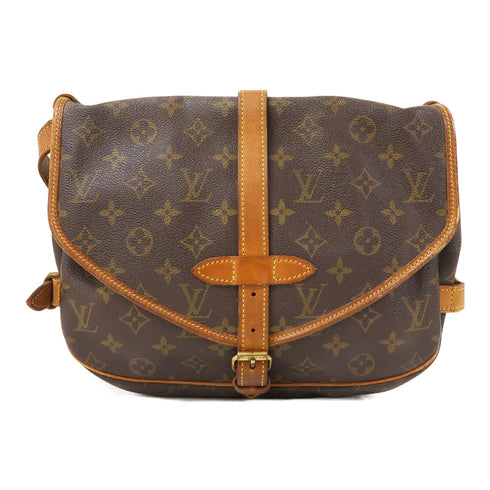 LOUIS VUITTON LV GHW Saumur 30 Shoulder Bag M42256 Monogram Brown