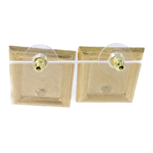 CHANELCC Matelasse Earrings 2024SS Metal Gold Pink