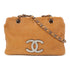 CHANEL CC SHW Chain Shoulder Bag Calfskin Leather Orange