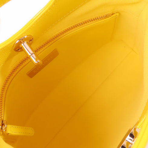 CHANEL Quilted GHW CC Chanel 31 Mini Shopping Bag Calfskin Leather AS4133 Yellow