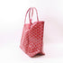 GOYARD Saint Louis PM Shoulder Tote Bag Handbag Coated Canvas Red