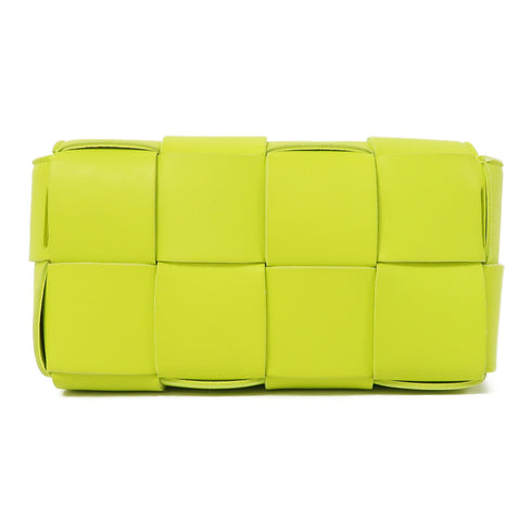BOTTEGA VENETA Intrecciato BV SHW Waist Bag Calfskin Leather Fluorescent Green