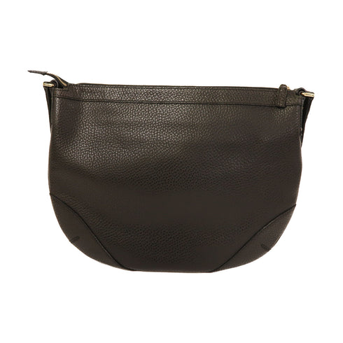 GUCCI GG GHW Shoulder Bag 154379 Calfskin Leather Black