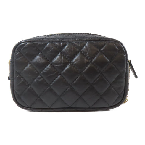 CHANEL Quilted CC GHW 2.55 Camera Bag Chain Shoulder Bag A91768 Calfskin Black