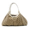 GUCCI GG GHW Abbey Shoulder Bag 189835 Canvas Brown/White