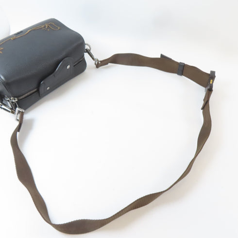 Christian Dior CD Cactus Jack Lingot 22 Shoulder Crossbody Bag Calfskin Black