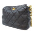 CHANEL Quilted CC GHW Chain Shoulder Bag AS4174 Lambskin Leather Black