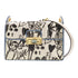 LANVIN GHW Shoulder Bag Calfskin Leather White/Black/Blue