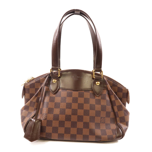 LOUIS VUITTON LV GHW Verona PM Shoulder Bag N41117 Damier Brown v1