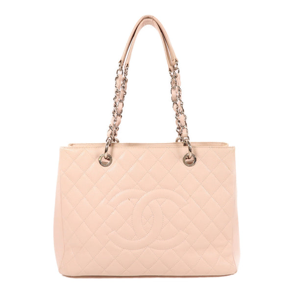 CHANEL CC SHW GST Chain Shoulder Bag Calfskin Leather Pink