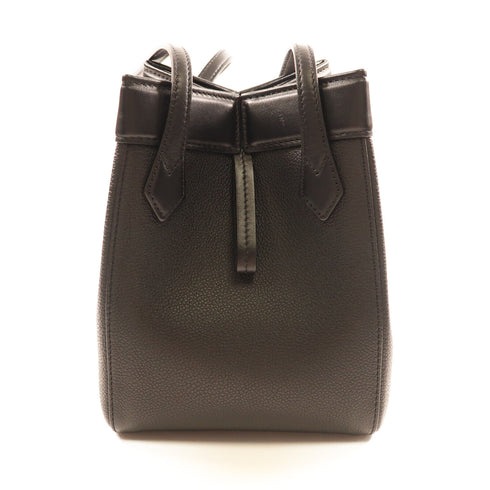 FENDI Origami Shoulder Bag 8BS083 Calfskin Leather Black