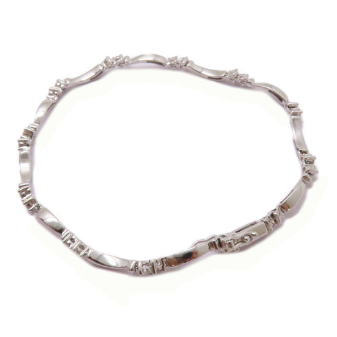 FINE JEWELRY 0.55ct Diamond Bracelet 18K White Gold 6.5g