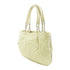 CHANEL Quilted CC SHW Shoulder Bag A50281 Calfskin Leather Cream Color