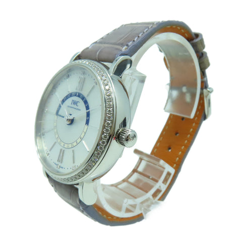 IWC Portfino Day & Night 37mm Automatic Watch IW459101 Leather Whit...