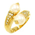 BVLGARI Passo Doppio Ring Diamond Pearl 18KYG Gold US#5.75/BVLGARI#51