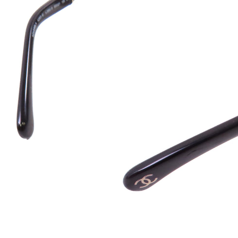 CHANEL CC Sunglasses 4265 Metal PVC Black Gold Tone Color