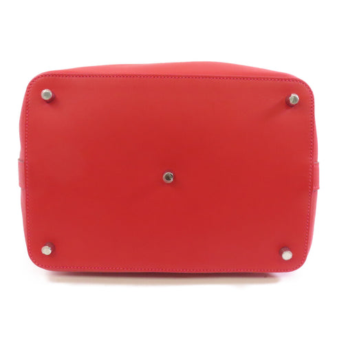 HERMES PHW Toolbox 26 2way Shoulder Bag Veau Swift Leather Red