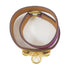 HERMES Rivale Double Tour Bracelet Bangle Swift Leather Anemone Purple #14.5cm