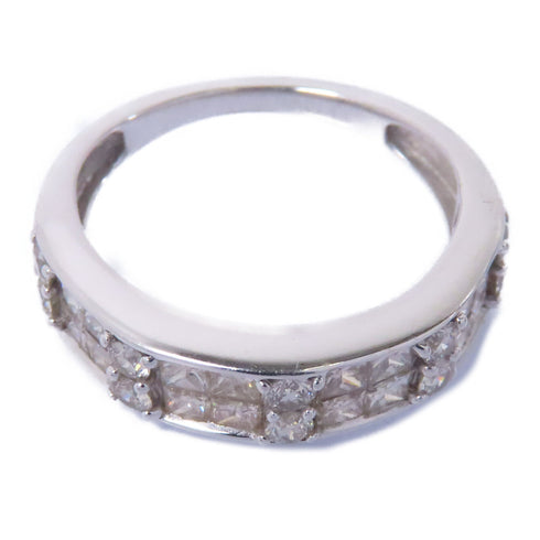 Fine Jewelry 1.25ct Diamond Ring Accessories US#6 18K White Gold