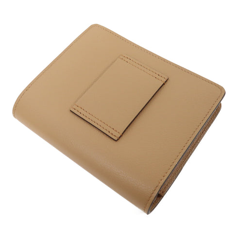 HERMES PHW Roulis Slim Wallet Evercolor Leather Biscuit Brown Yellow Lime